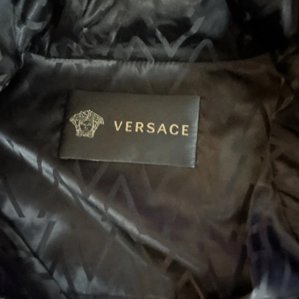 Versace Elegant Black Satin Jacket - image 2